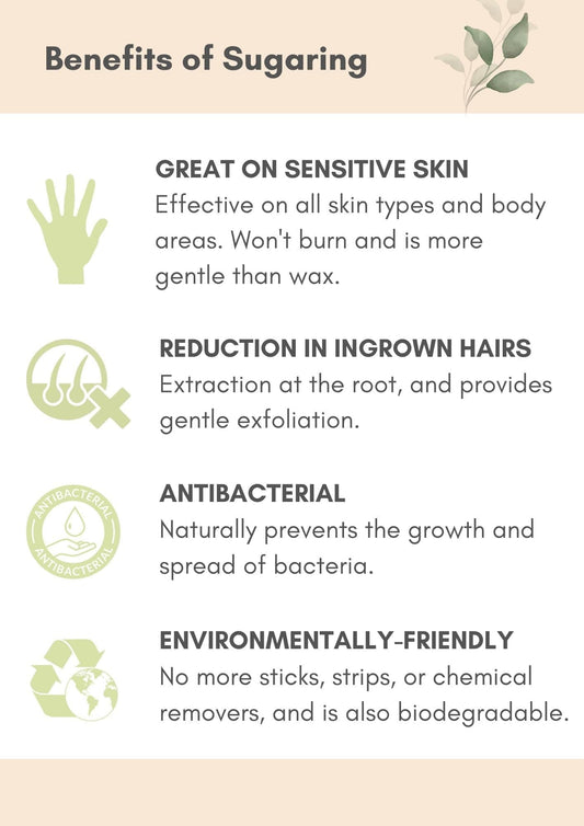 Benefits of Sugaring | Print-at-home Marketing Savvy Sugaring