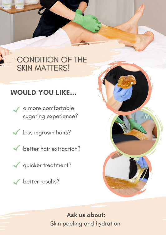 Condition of the skin matters! | Print-at-home Marketing Savvy Sugaring