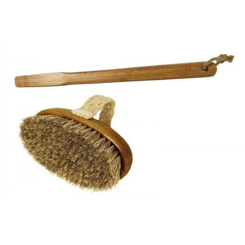 Hydrea Bamboo Bath Brush with Mane & Cactus Bristle Borstar & Svampar Hydrea London