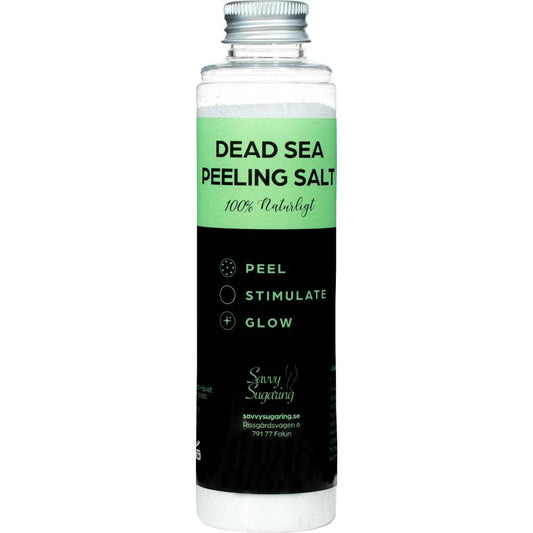 Premium Dead Sea Peeling Salt 150ml Hudvård Savvy Sugaring