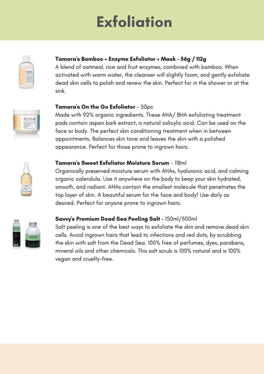 Retail Exfoliation Products | Print-at-home Marketing Savvy Sugaring