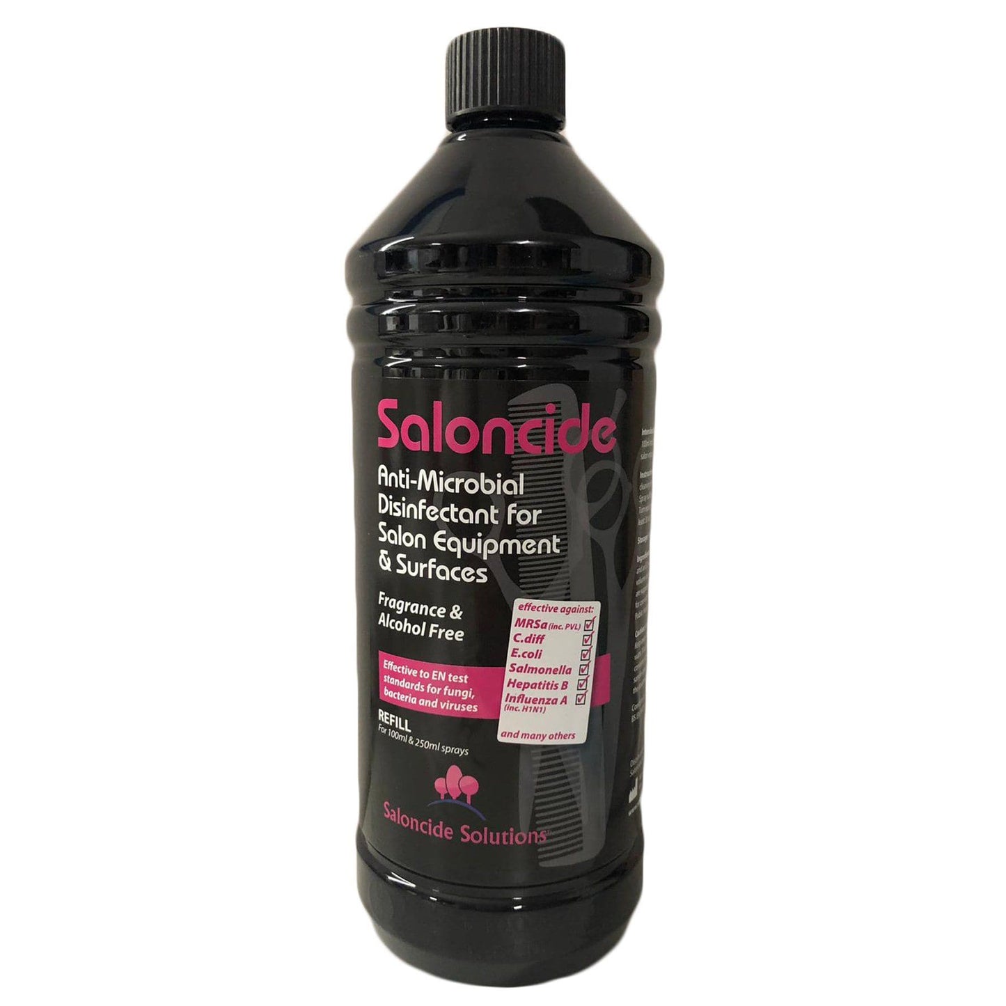 Saloncide antimikrobiell desinfektionsspray - REFILL, 1 liter Förbrukning Saloncide