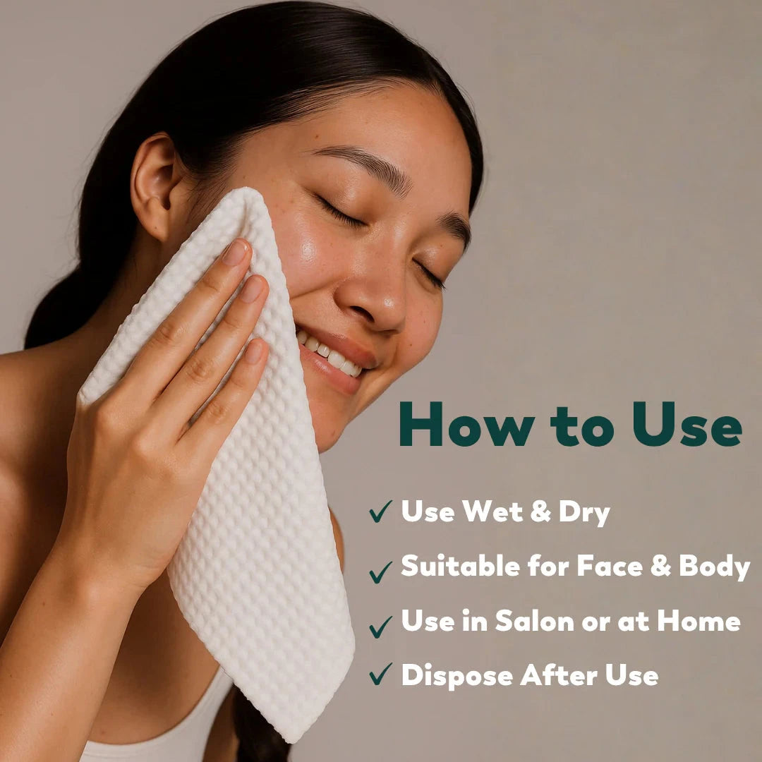 Scrummi® Facial Towel WHITE 20x20cm Förbrukning Scrummi 