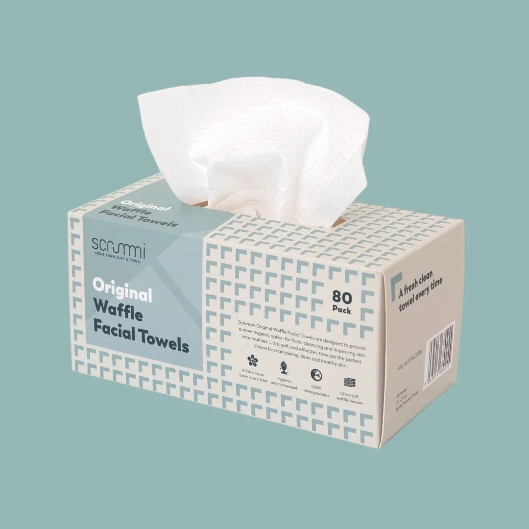 Scrummi® Facial Towel WHITE 20x20cm Förbrukning Scrummi 