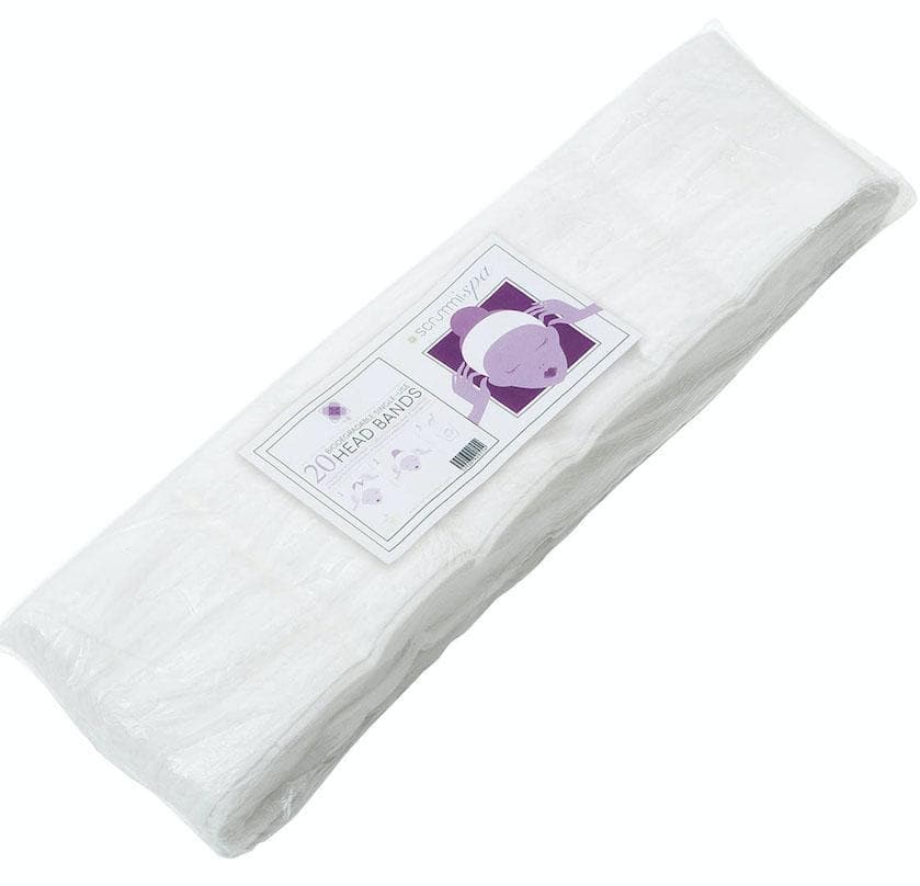 Scrummi Spa Head Band Large - Biologiskt nedbrytbart huvudband - 20 st Förbrukning Scrummi 