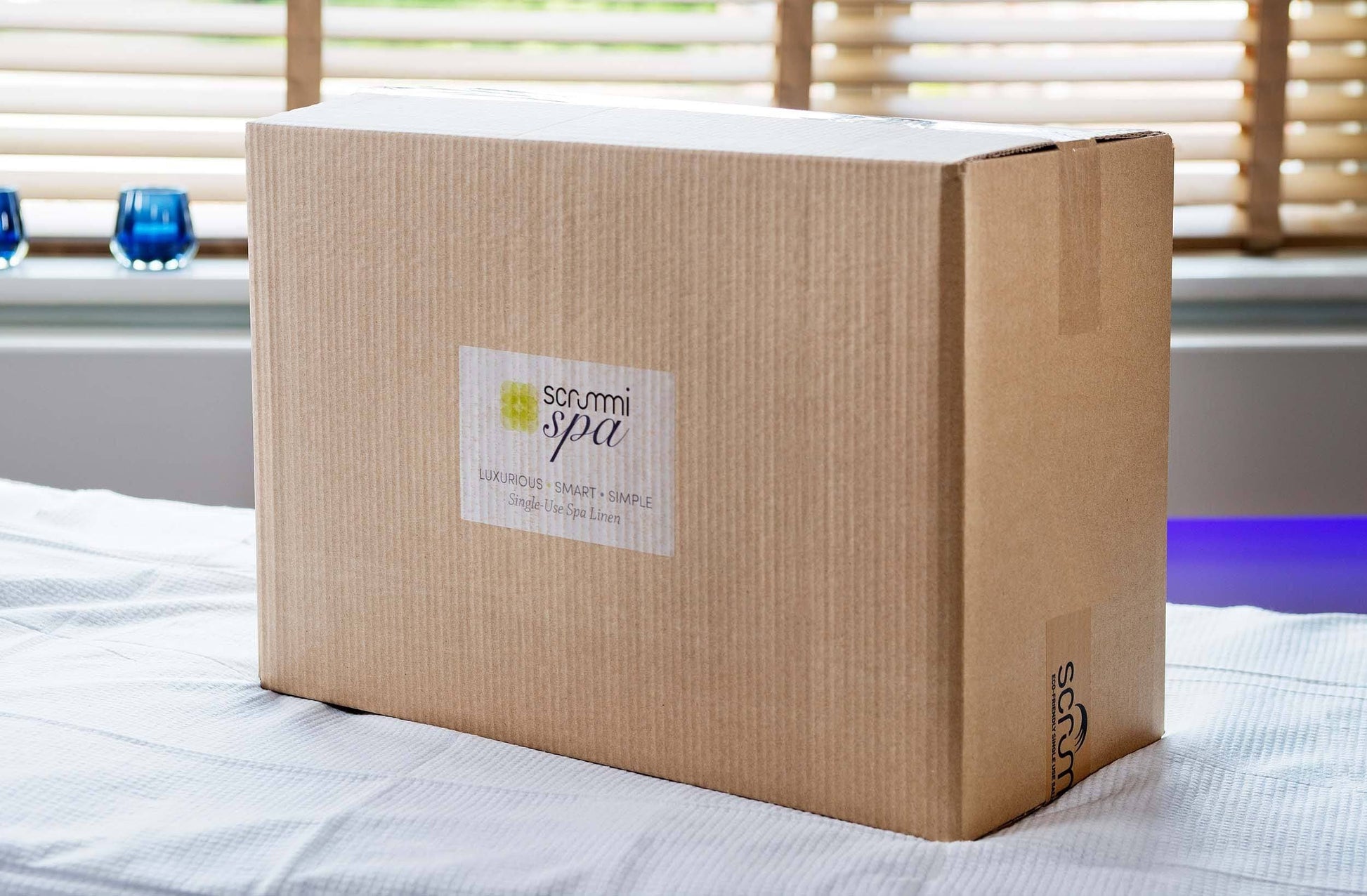 Scrummi Spa Sheet - 180 x 80 cm - Biologiskt nedbrytbar Förbrukning Scrummi 100 st 