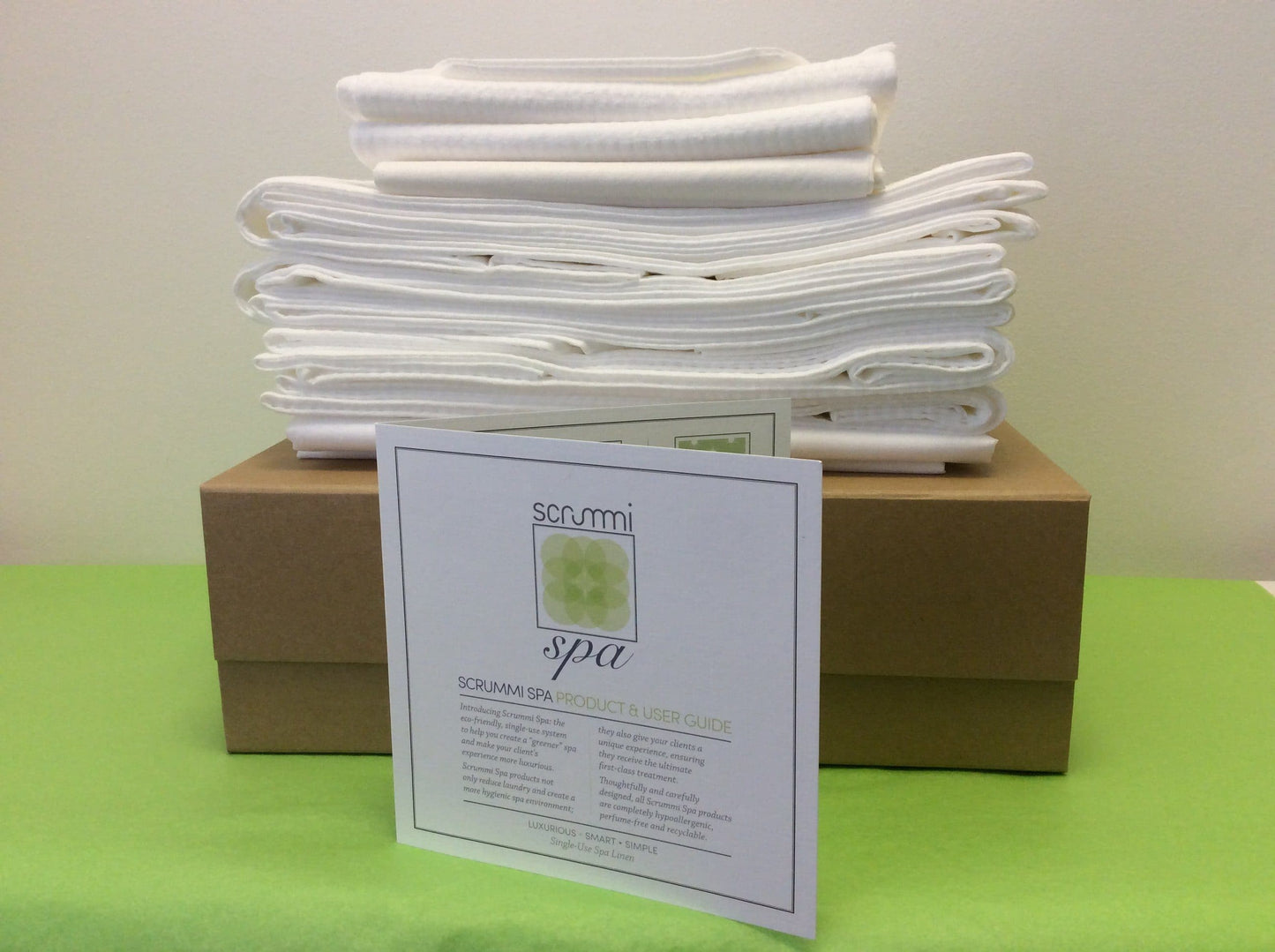 Scrummi Spa Sheet - 180 x 80 cm - Biologiskt nedbrytbar Förbrukning Scrummi 