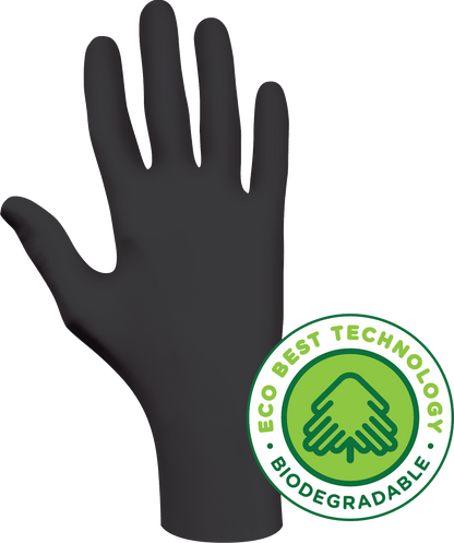 Showa 6112 Nitrilhandskar Svart - Biologiskt nedbrytbara Förbrukning Showa 